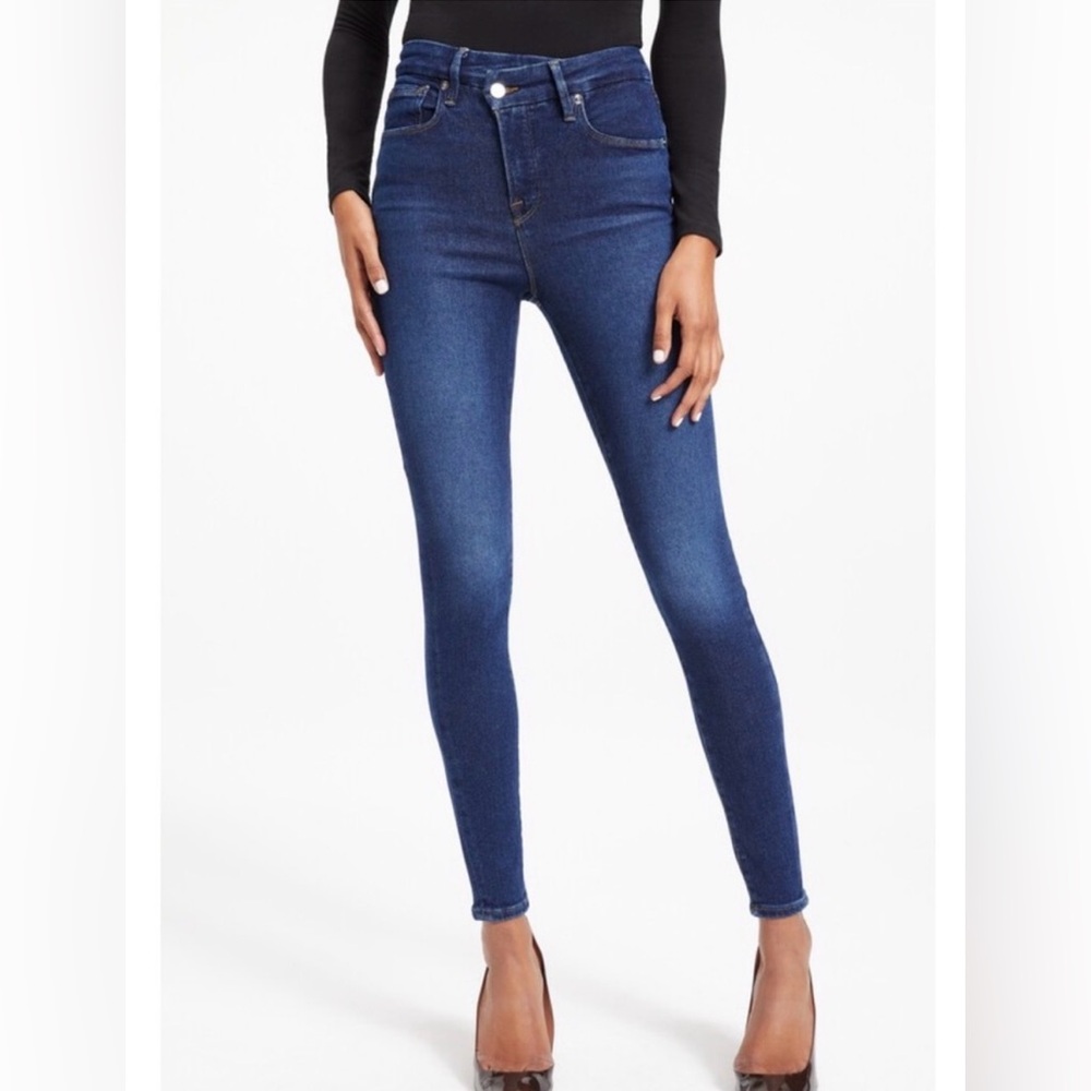 Good American Good Legs Crossover Jeans Women’s Size 16 Skinny High Waist